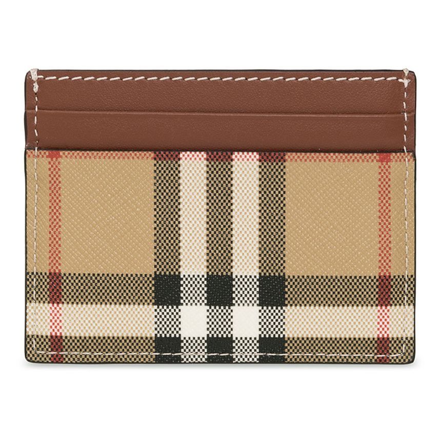 Burberry Check Card Wallet Beige 8058012