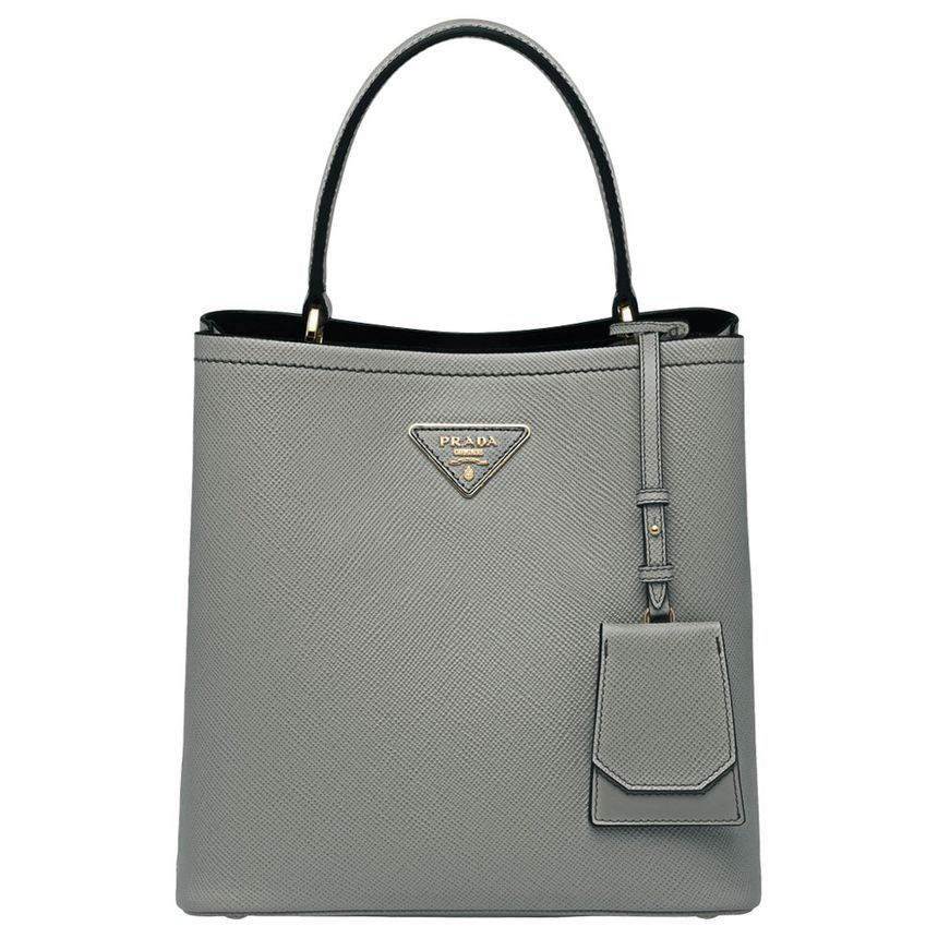 Prada Medium Tote Bag Gray 1BA212 2ERX F01T3