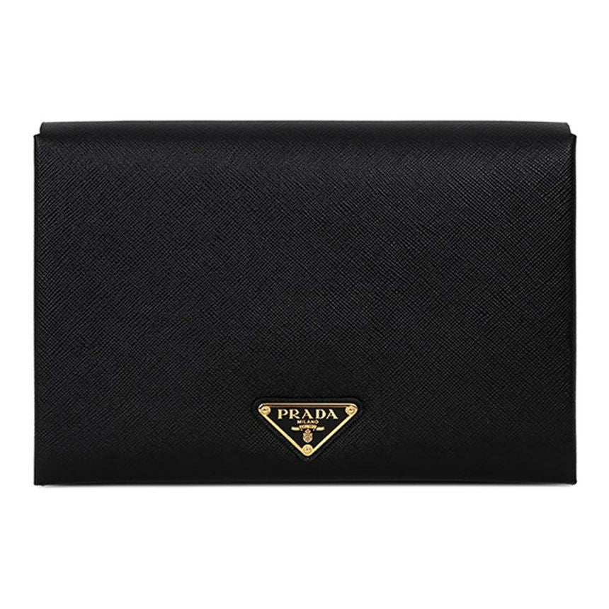 Prada Document Clutch Bag Black Red SKU 1MD005 2DF7 F0LJ4
