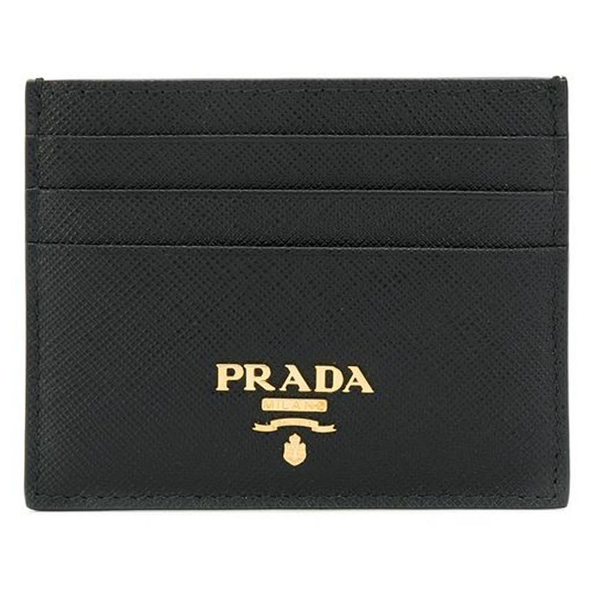 Prada 24FW Black Saffiano Card Wallet 1MC025 QWA F0002