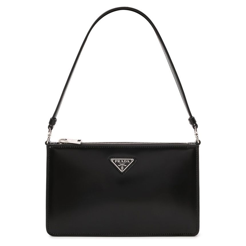 Prada Brushed Mini Bag Black 1BC155 ZO6 F0002