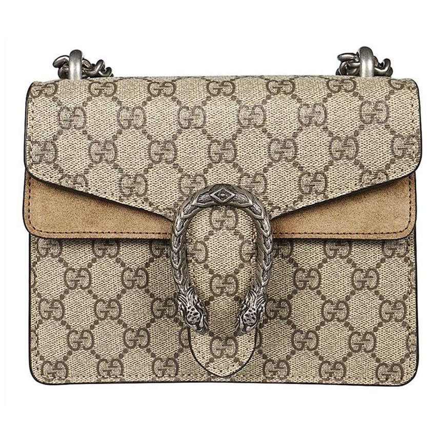 Gucci Supreme Shoulder Bag Beige 421970 KHNRN 8642