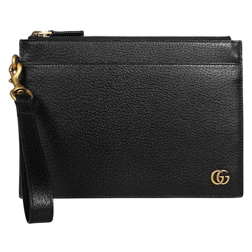 Gucci Black Monmat Clutch Bag 24FW GG 658562 DJ20T 1000