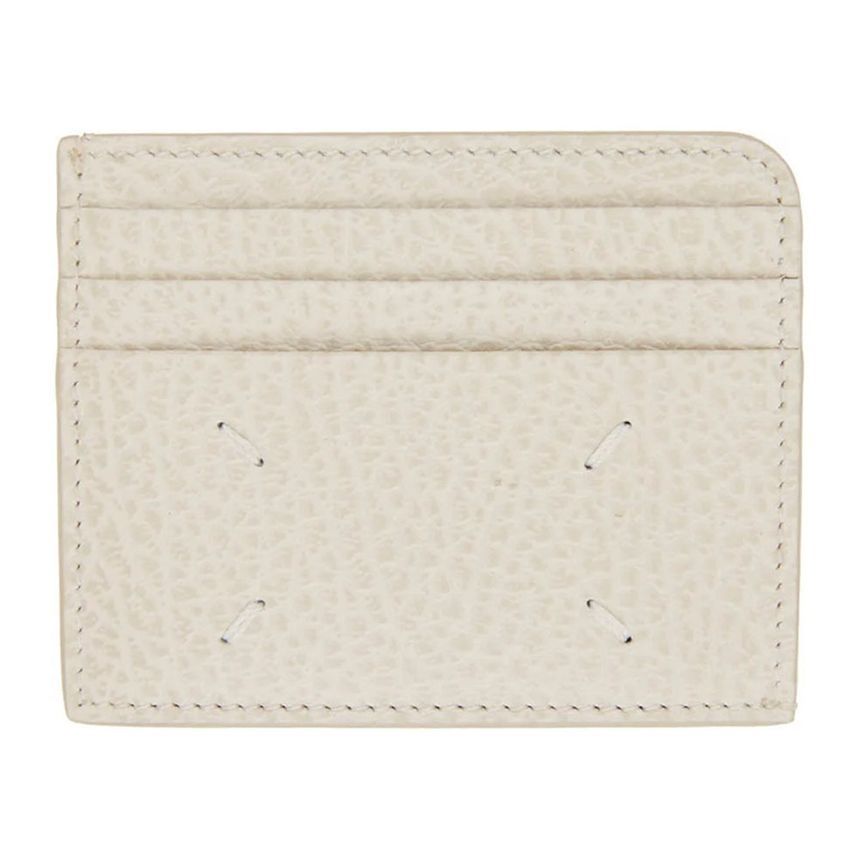 Maison Margiela Stitch Logo Card Wallet Cream White SA3VX0007 P4455 T2003