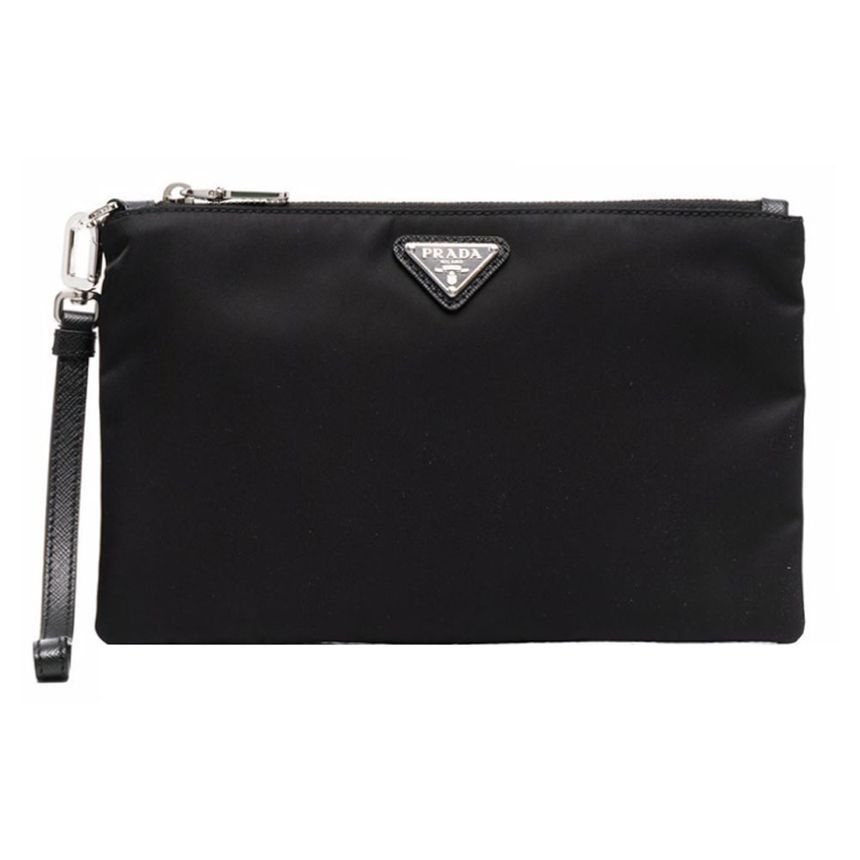 Prada Strap Pouch Black 2NH004 2DMH F0002