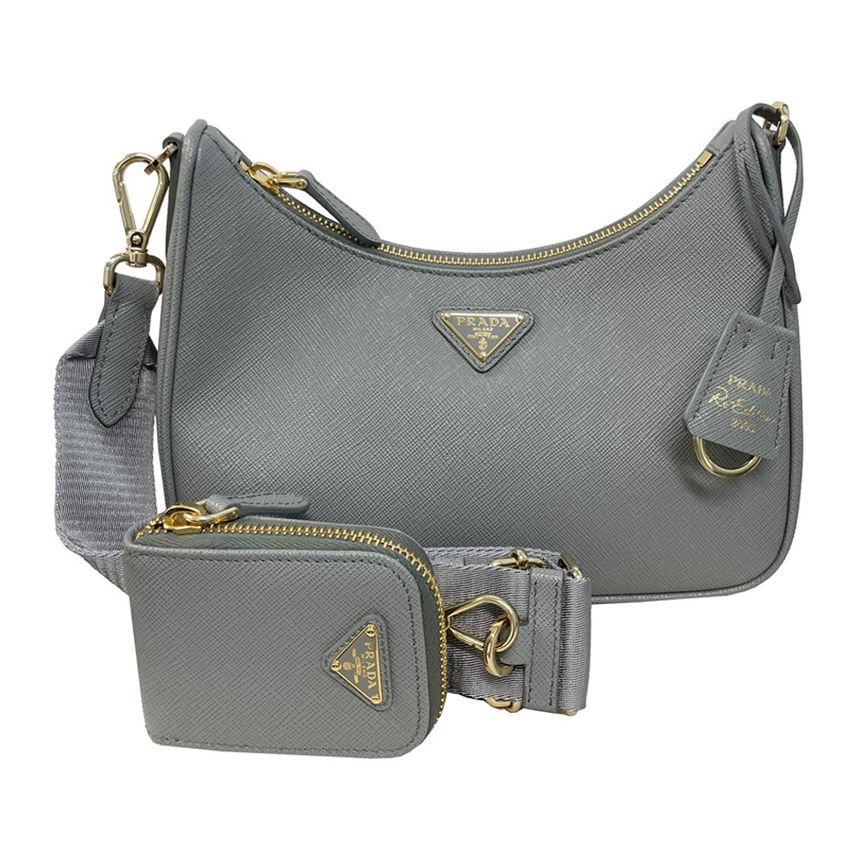 Prada Slate Shoulder Crossbody Bag - 24FW Sappiano Edition 2005 1BH204 NZV F0CZG