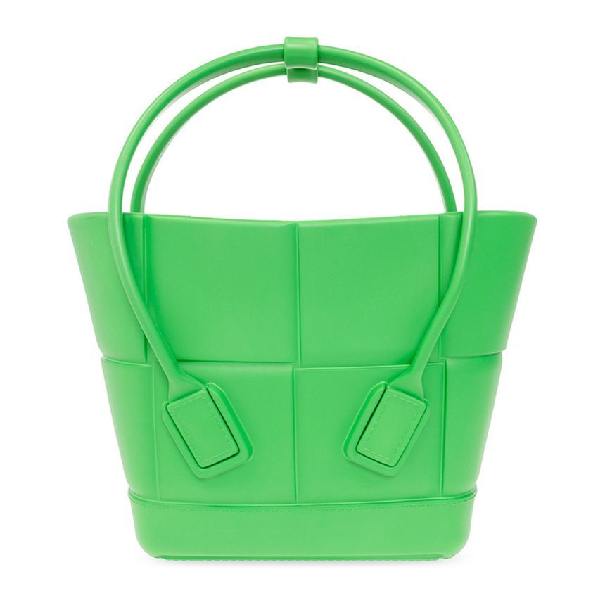 Bottega Veneta Mini Rubber Tote Bag Green 691194 V14I0 3779