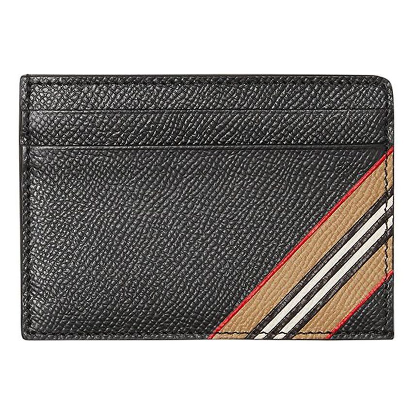 Burberry Icon Stripe Card Wallet Black 8033074