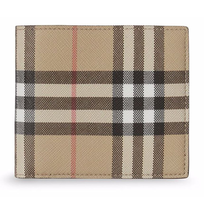 Burberry Vintage Check Bifold Wallet Archive Beige 8049596