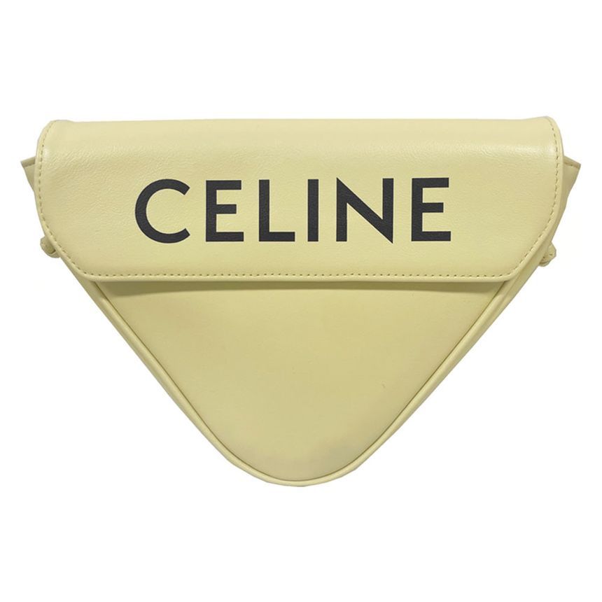 Celine Triangle Crossbody Bag Pale Yellow 195903 DCS 11PY