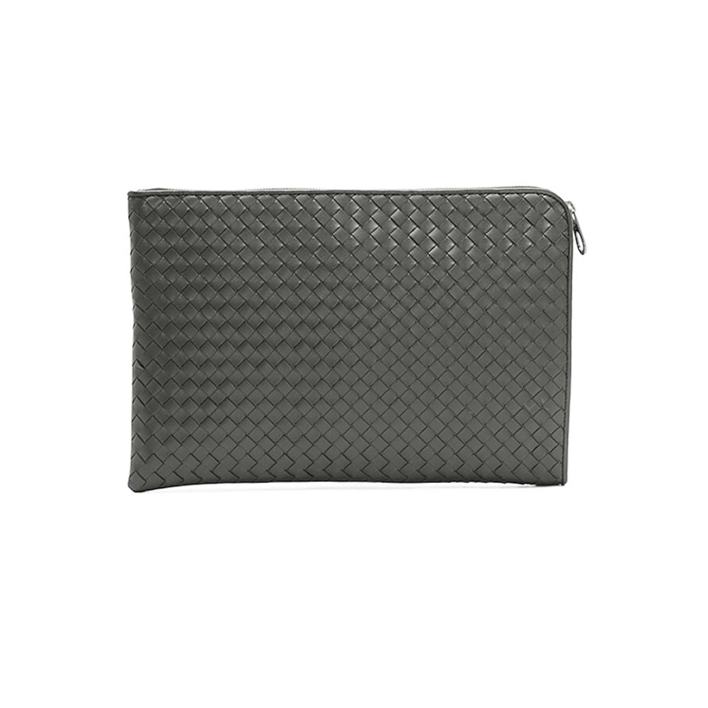 Bottega Veneta Medium Dark Gray Document Clutch Bag 406021 V4651 2015