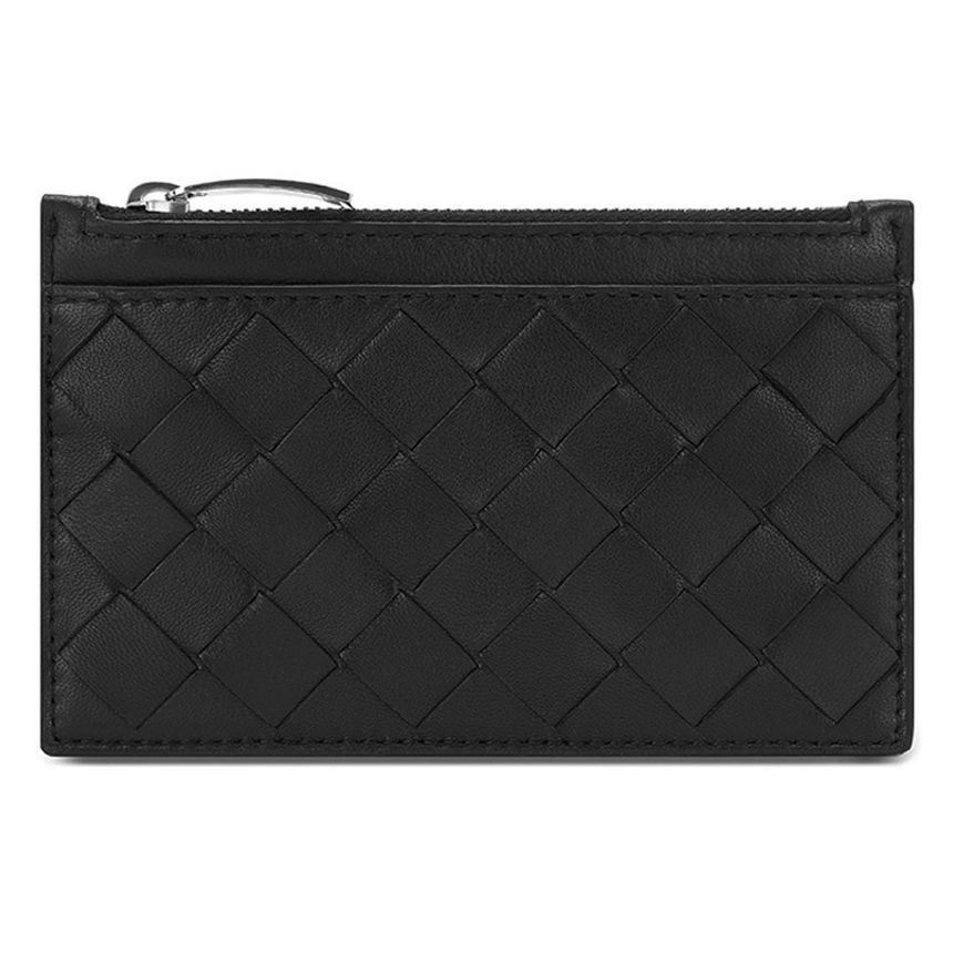 Bottega Veneta Keyring Card Wallet Black 608784VCP3