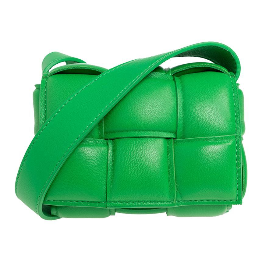 Bottega Veneta Mini Cassette Bag Neon Green 716648 VCQR1 3724