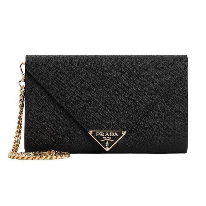 Prada Chain Shoulder Bag Black 1MF034 2CLQ F0002