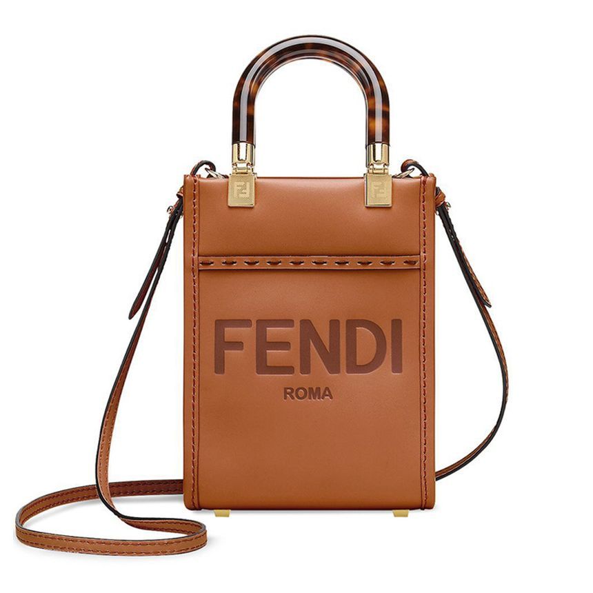 Fendi Mini Crossbody Bag Brown 8BS051 ABVL F0PWZ