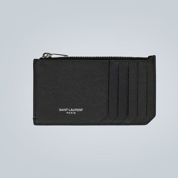 Saint Laurent Zip Card Wallet 609362 BTY0N 1000