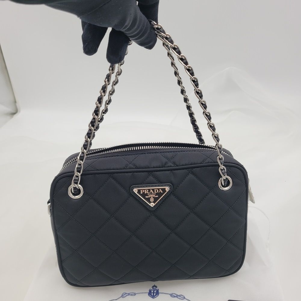 Prada Quilting Chain Tote Shoulder Bag - Small (SKU: One Size)