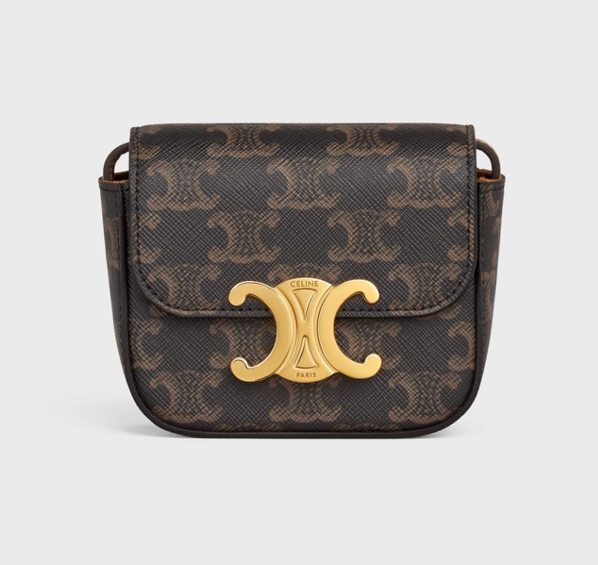 Celine Mini Trio-ompe Shoulder Bag - TanSKU