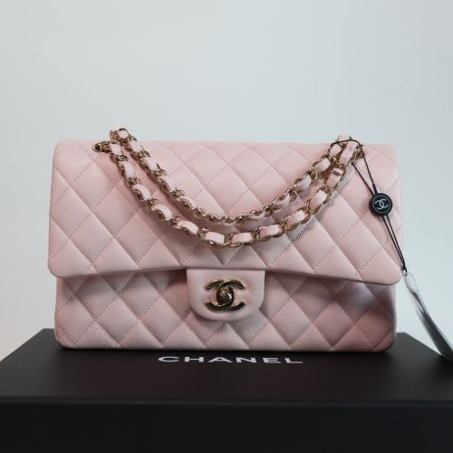 CHANEL Classic Medium Flap Bag Caviar NH620