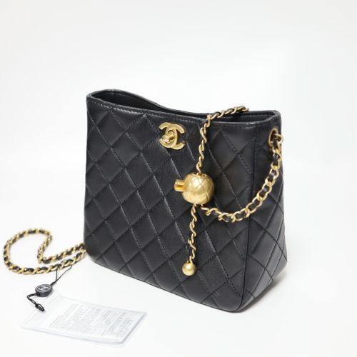 CHANEL Golden Ball Hobo Bag Crossbody AS3259