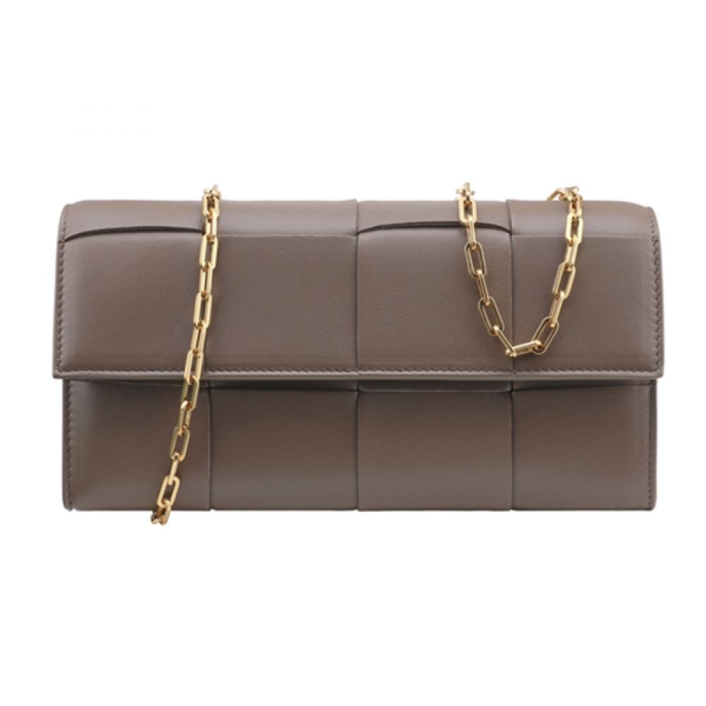 Bottega Veneta Crossbody Chain Bag Top Grey 742098 VCQC4 2560