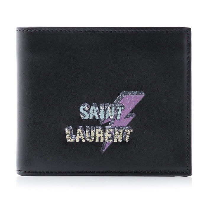 Saint Laurent Classic Men's Wallet with Lightning Logo 361320