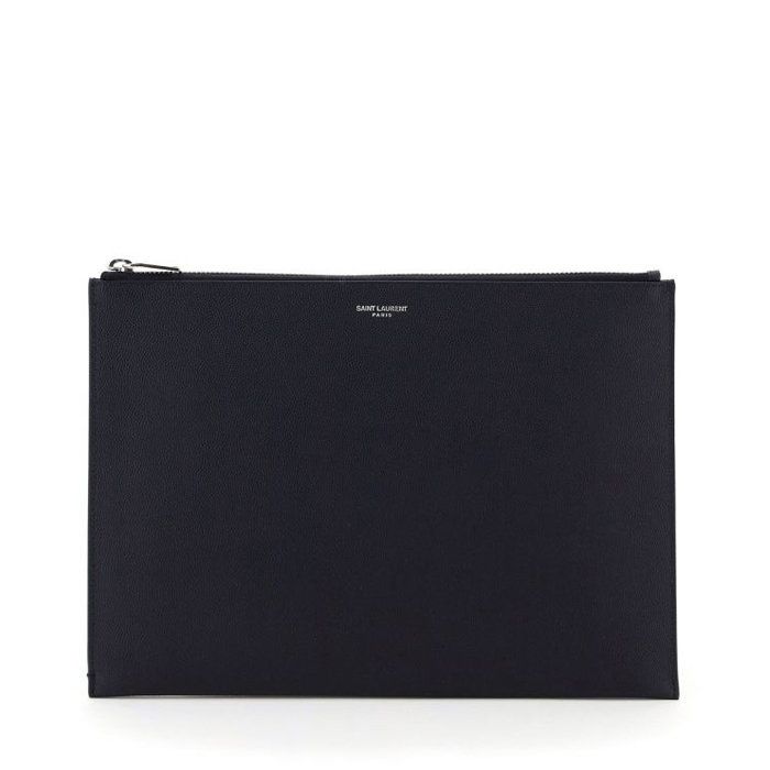 Saint Laurent Navy Logo Clutch 397294 BTY0N 4150