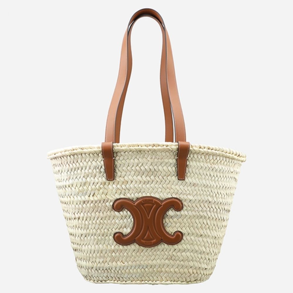 Celine Classic Panier Raffia Basket Bag 192622EFA 04LU