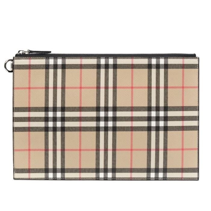 Burberry Check Strap Clutch Bag 22SS