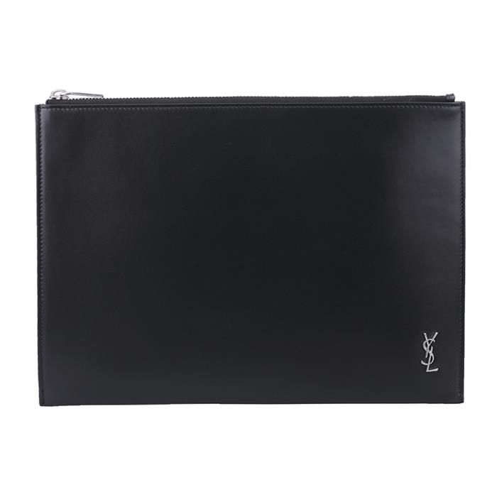 Saint Laurent Logo Clutch Bag 607779 1JB0E 1000