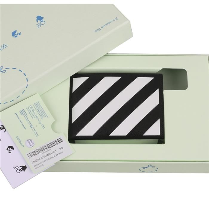 Off White Card Wallet Holder OMND023S22LEA001 1001
