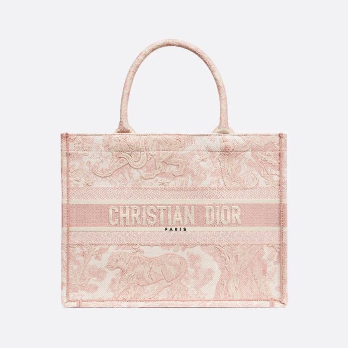 Dior Medium Tote Bag Ecru Pink M1296ZTDT M31I