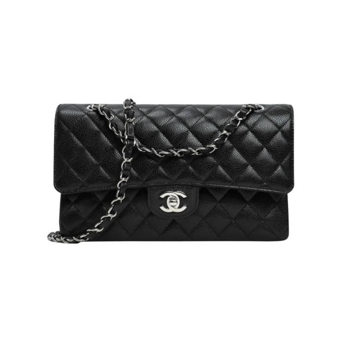 CHANEL Classic Medium Flap Bag Caviar Black A01112 Y01588 C3906