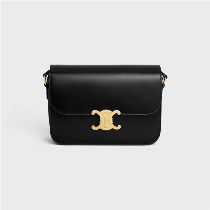 Celine Classic Calfskin Crossbody Bag Black 187363BF4