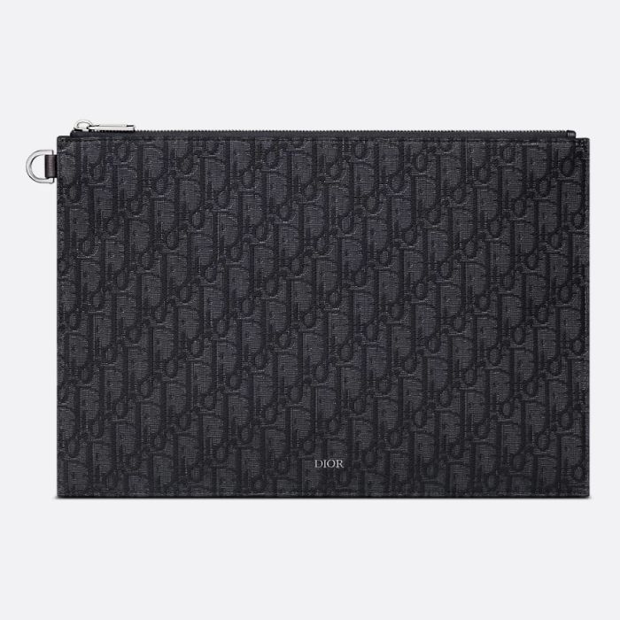 Dior Men's A4 Pouch Ombre Jacquard Clutch 2ESCA491YSE H03E