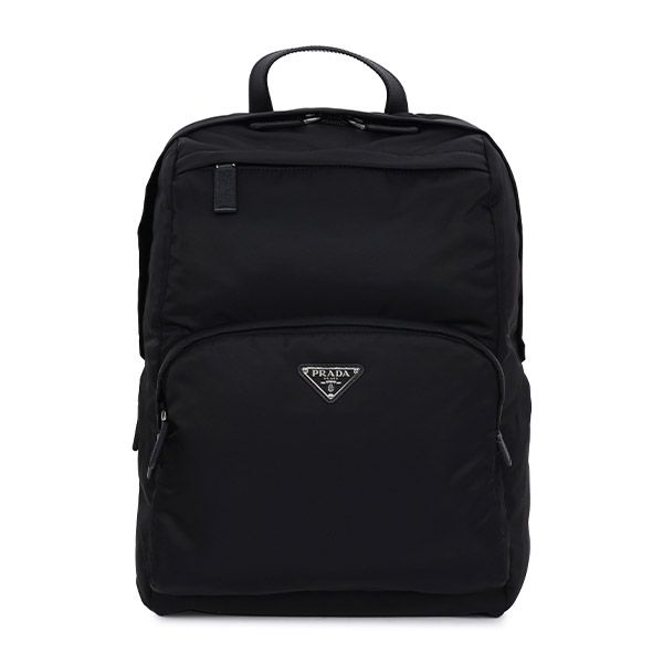 Prada Black Triangle Logo Backpack 2VZ104 2DMG F0002 00444