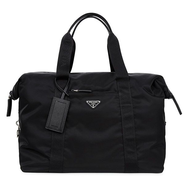 Prada Black Triangle Logo Nylon Duffle Bag | 2VC796 2DMH F0002 00460