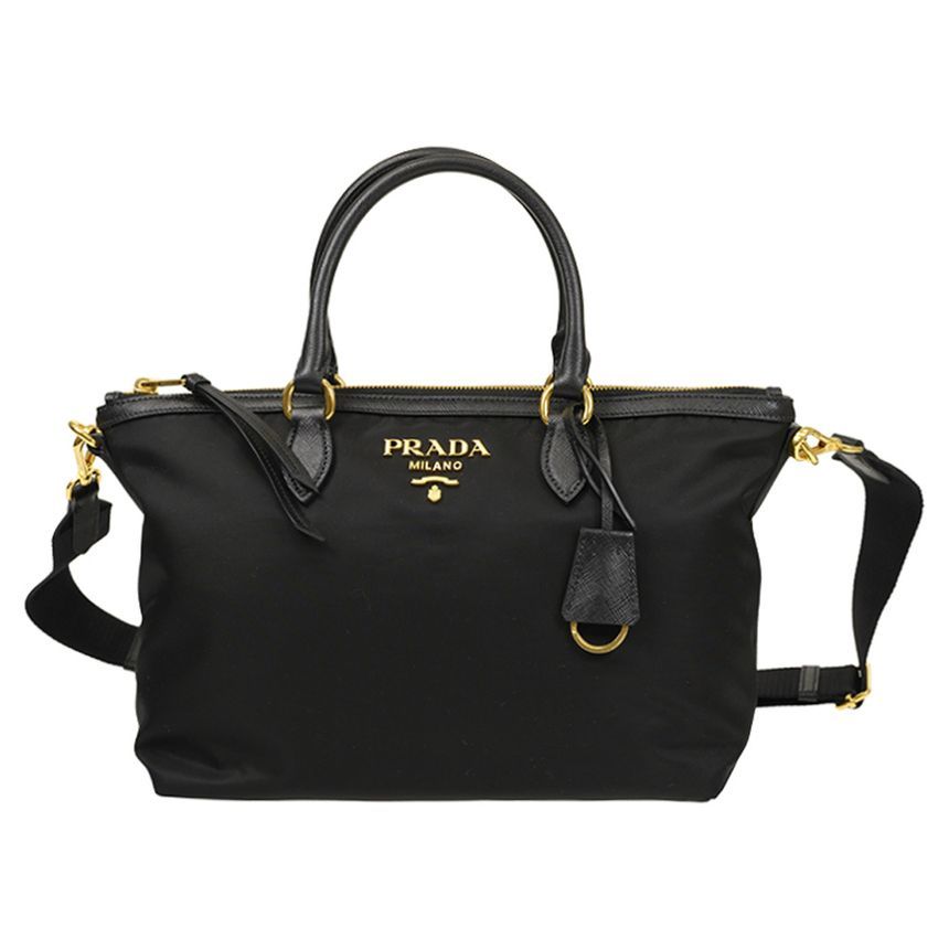 Prada Black Tote Shoulder Bag - 1BA104 ZMY F0002