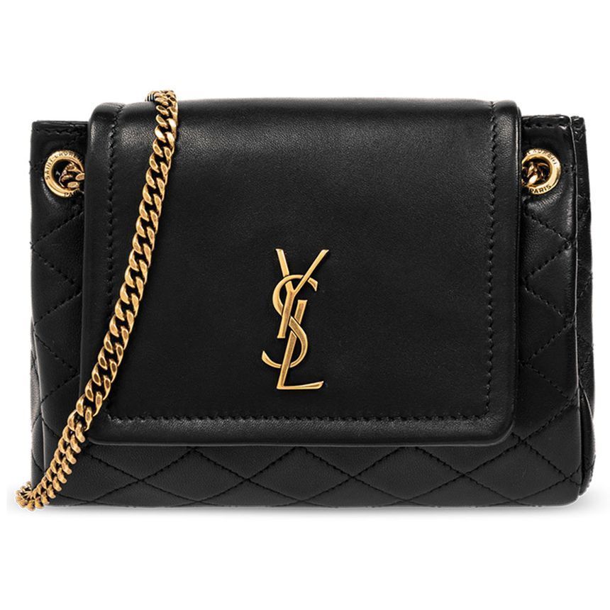 Saint Laurent Mini Chain Bag Black 672738 1EL07 1000
