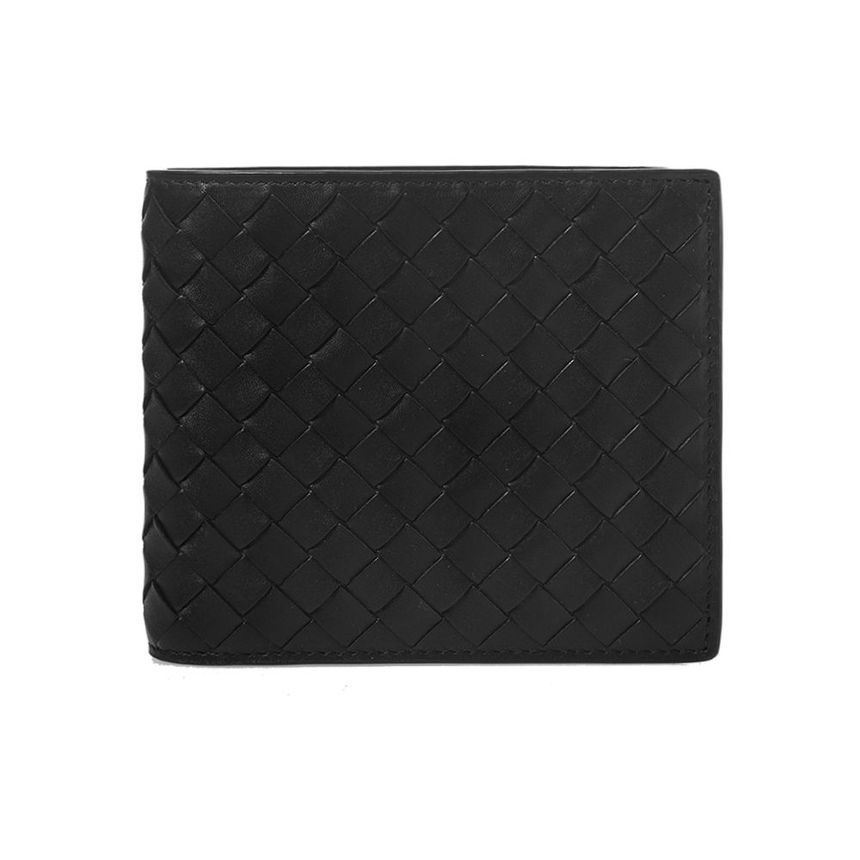 Bottega Veneta Intrecciatto Bifold Wallet Black 113993 V4651 1000