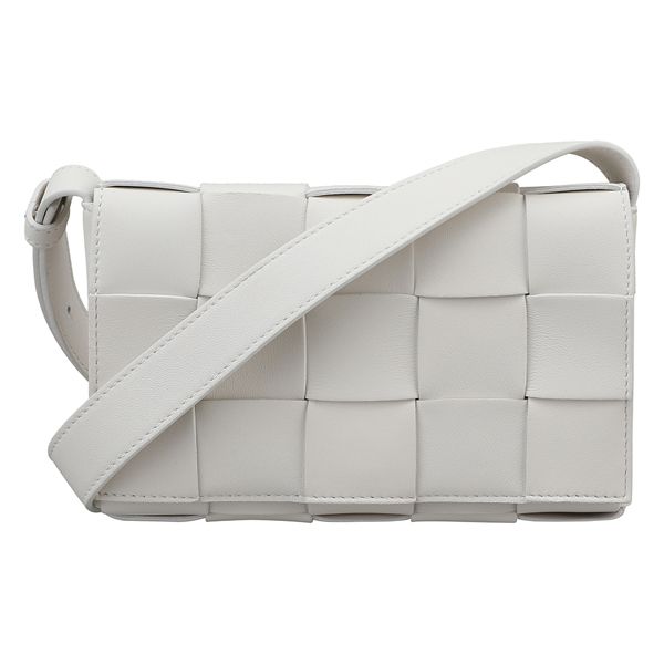 Bottega Veneta White Lambskin Shoulder Cassette Bag 23SS 730848 VMAY1 9009