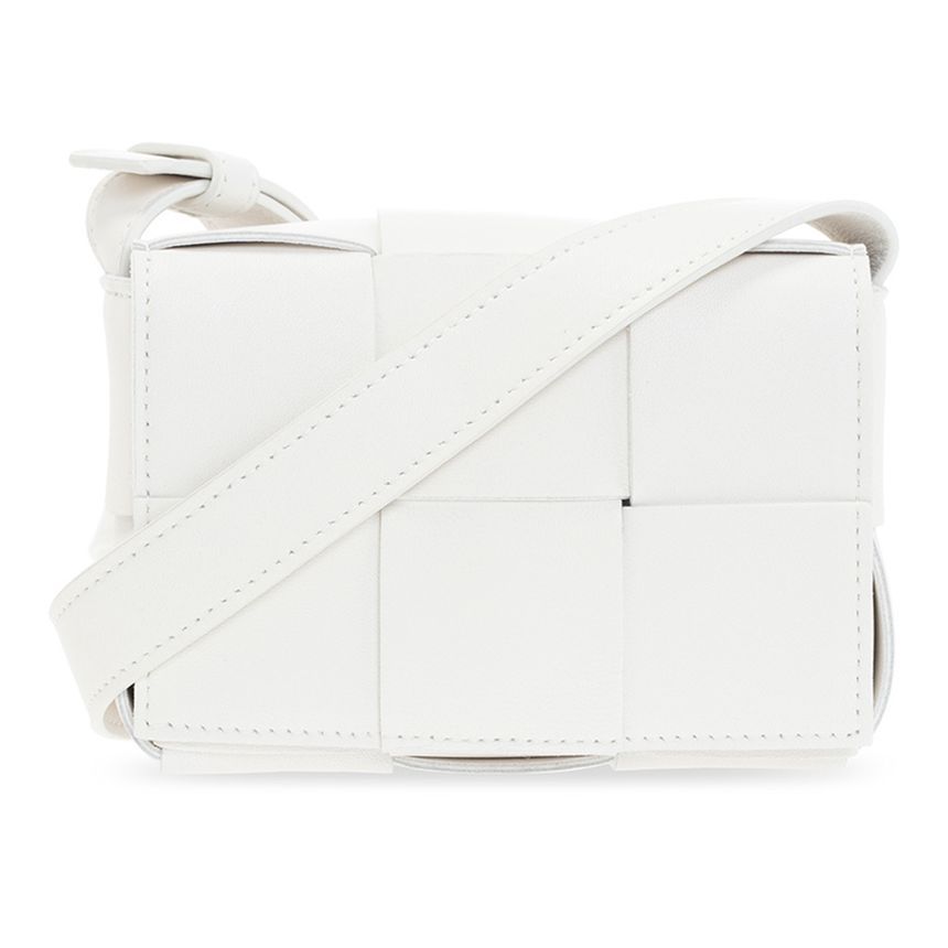 Bottega Veneta Mini Cassette Bag White 666688