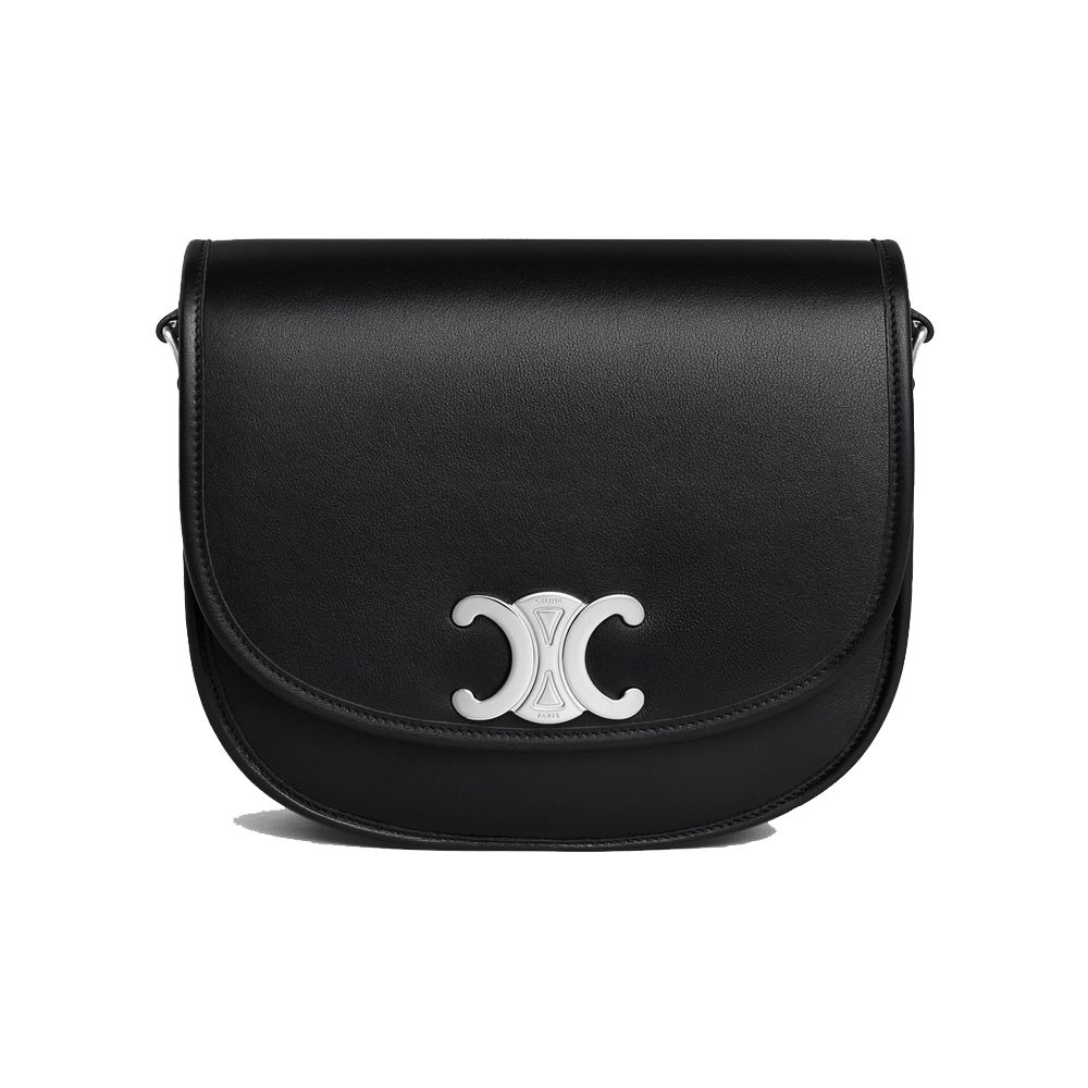 Celine 25SS Medium Vase Trionphe Calfskin Black 114453FH1 38SI