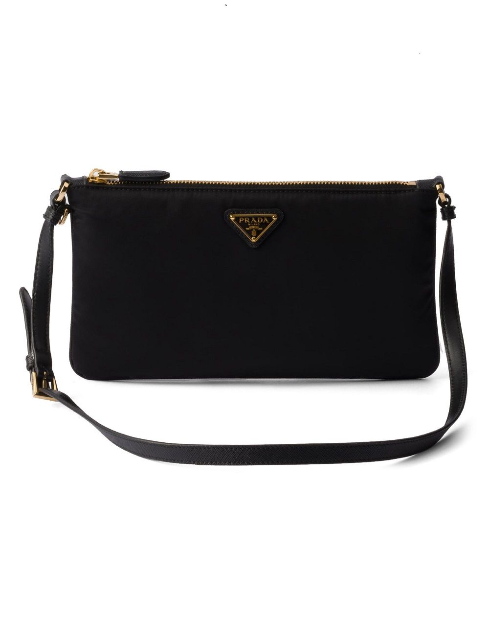 Prada 24FW Nylon Pouch Shoulder Bag Black 1NE545 2C05 F0002