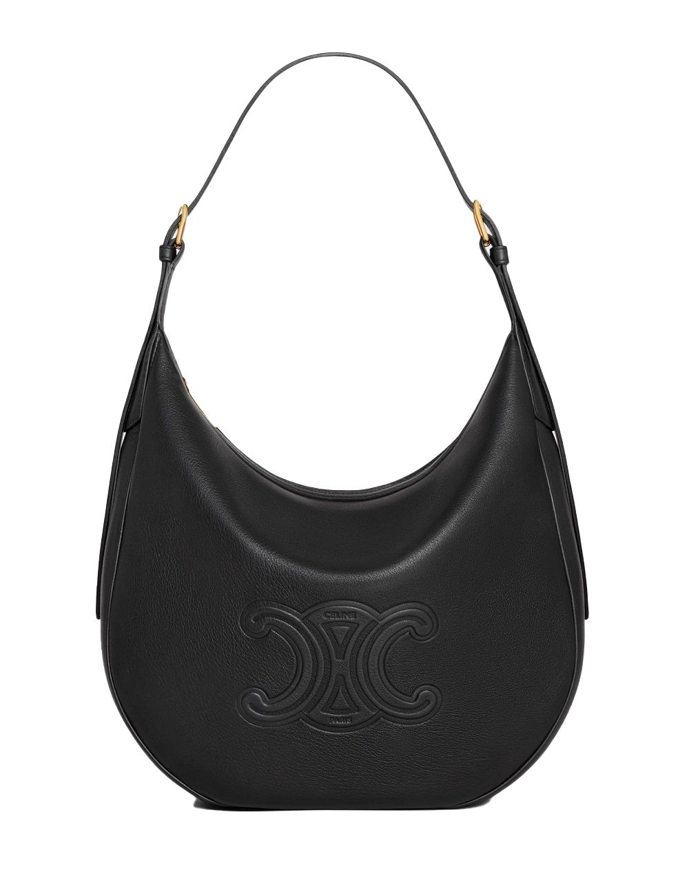 Celine Elise Quir Triomphe Bag Black 114713FLH 38NO