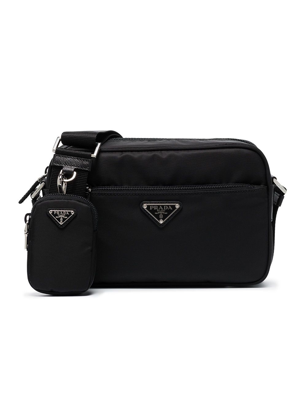 Prada Nylon Rectangle Shoulder Bag Black 25SS - 1BC167 RV44 F0002