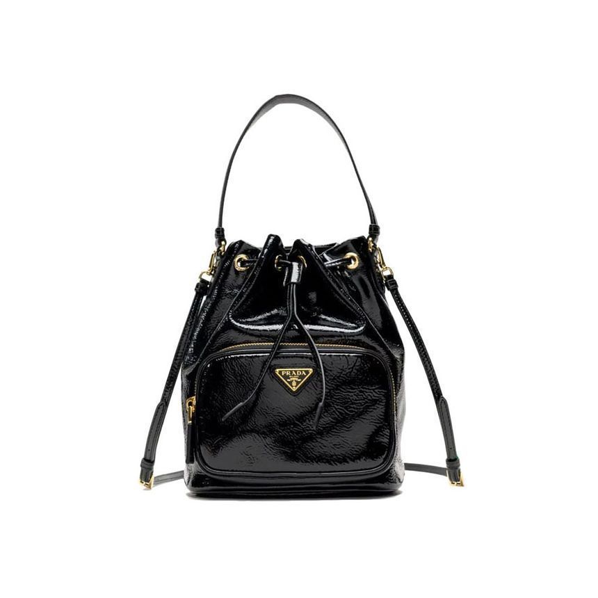 Prada Triangular Logo Bucket Bag 1BH038 2DNT F0002