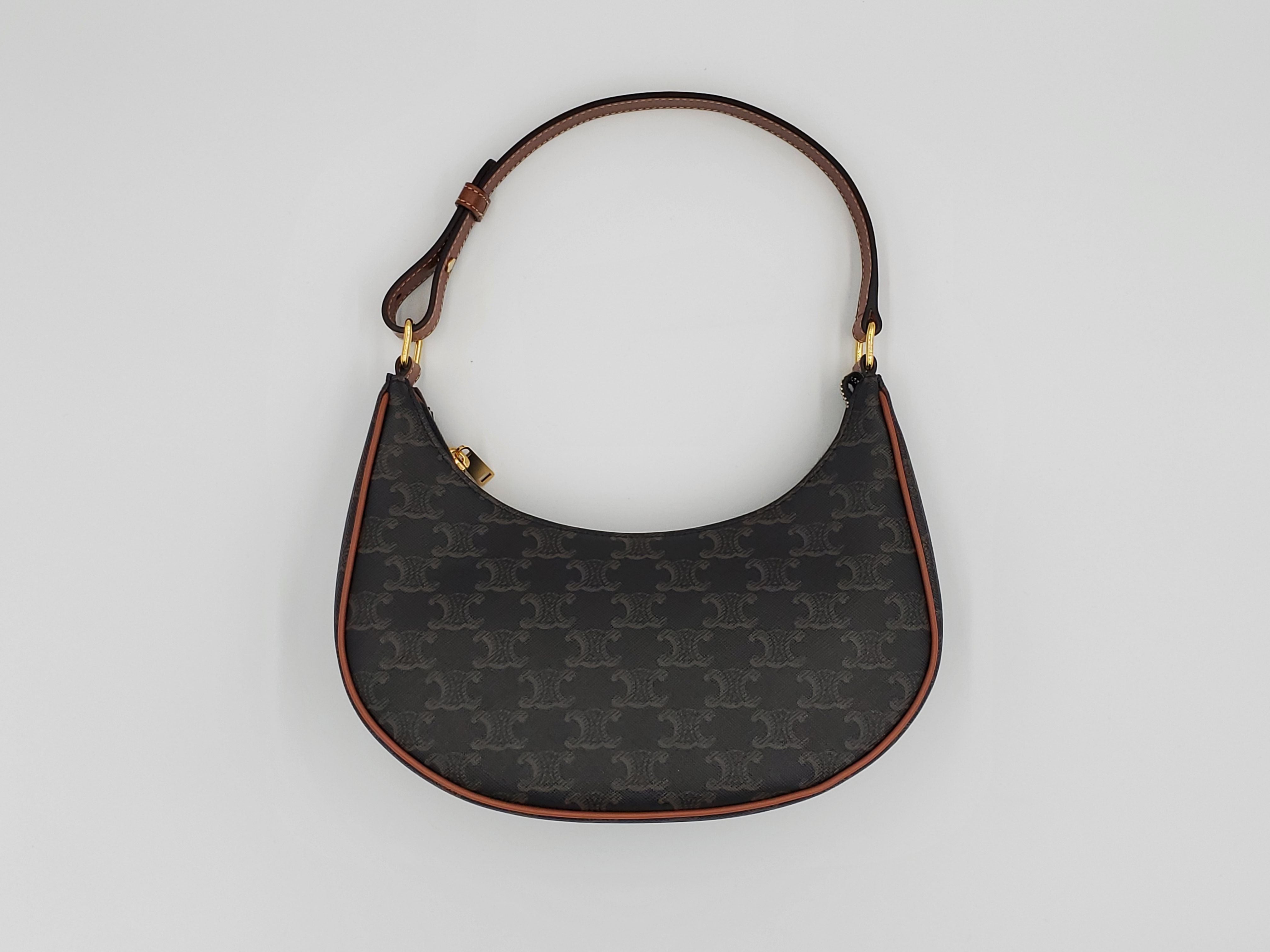 Celine Canvas Leather Hobo Bag - Tan 193952BZJ.04LU