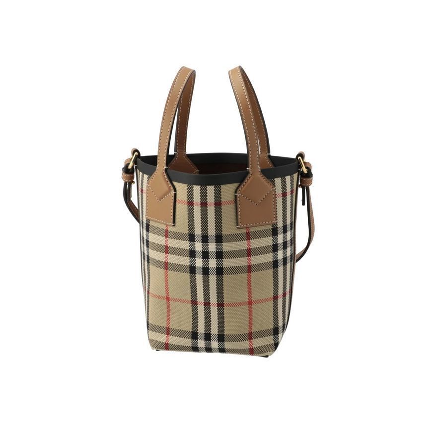 Burberry Vintage Check Mini London Tote Bag Beige 8070461