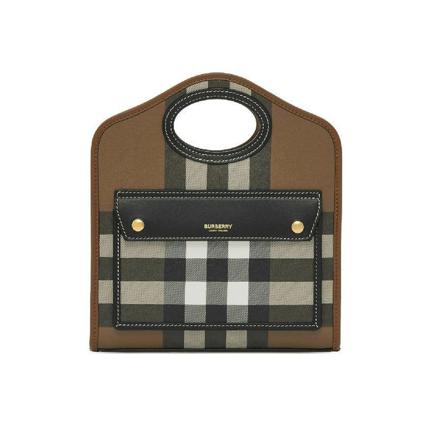 Burberry Giant Check Pocket Tote/Crossbody Bag 8063124